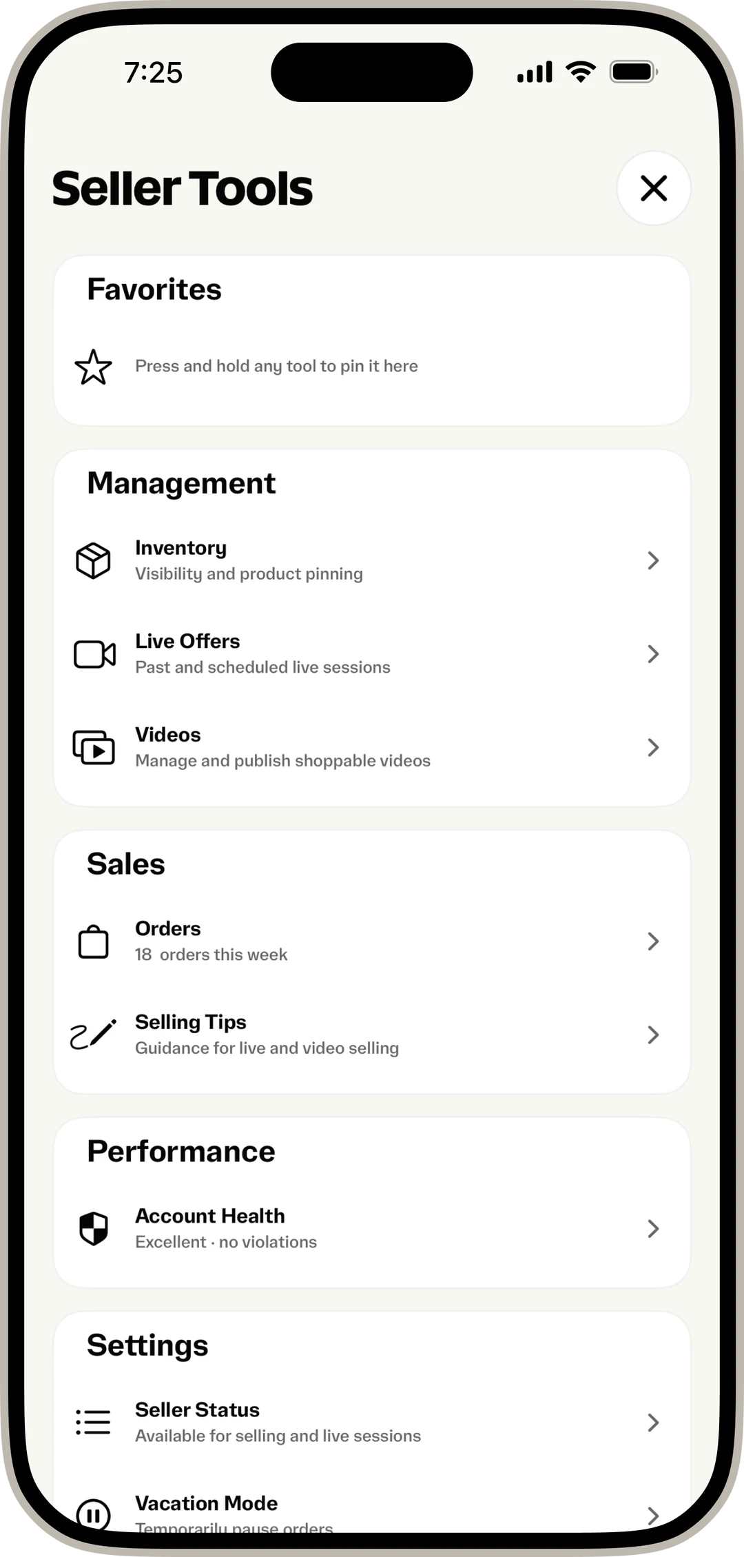 Products and orders under control